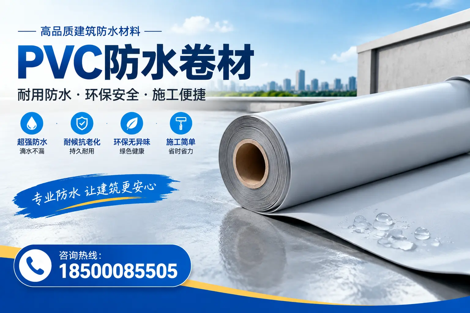 PVC防水卷材选型对比：如何做出明智选择？保定指南